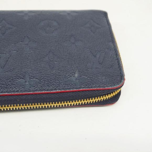 Louis Vuitton Long Wallet Monogram Empreinte Zippy M62121 Marine Rouge Ladies - Picture 10 of 12